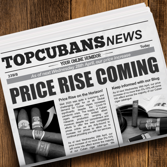 Price Rise on the Horizon! 