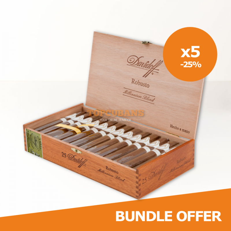 DAVIDOFF Millennium Blend - Robusto - Box of 25 x 5