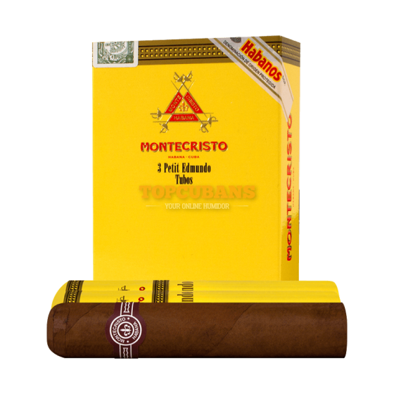 MONTECRISTO Petit Edmundo TUBOS (Pack of 3)