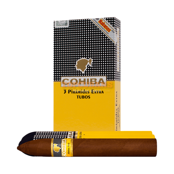 COHIBA (코이바) Piramides Extra TUBOS (Pack of 3)