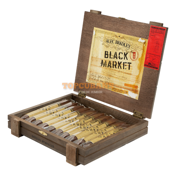 ALEC BRADLEY DAMAGED CIGARS -30% OFF - Black Market - Perfecto (Box of 10)