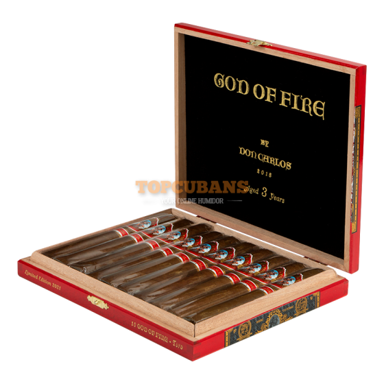 Arturo Fuente (아르투로 푸엔테) God Of Fire By Don Carlos - Toro (Box of 10)