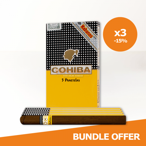 BULK -  COHIBA Panetelas - Pack of 5 x 3 (Set of 15)