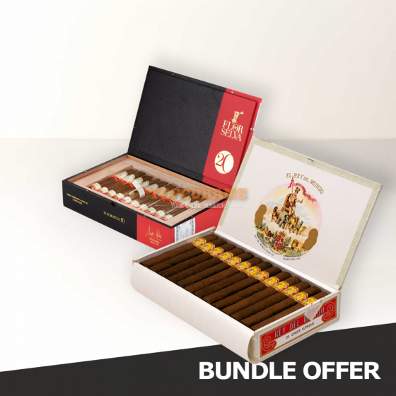 バンドルセール -  REY DEL MUNDO Choix Supreme (25) & FLOR DE SELVA 20 Aniversario - Robusto (20) (Setの45)