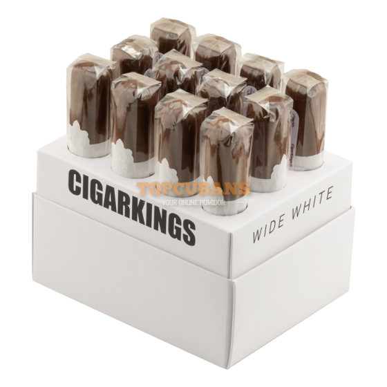 CIGAR KINGS Wide White (Box of 12)