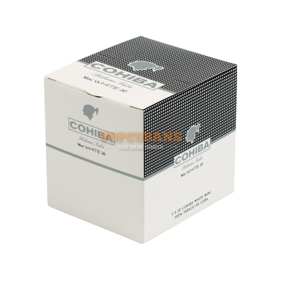 COHIBA Mini Ban Cb White (5 x 20) (Cube of 100)