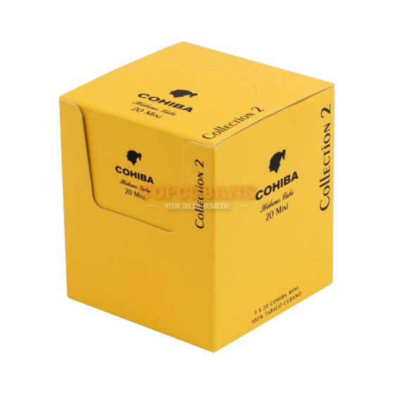 COHIBA Mini Lata Collection-2 Yellow (5 x 20) (Cube of 100)