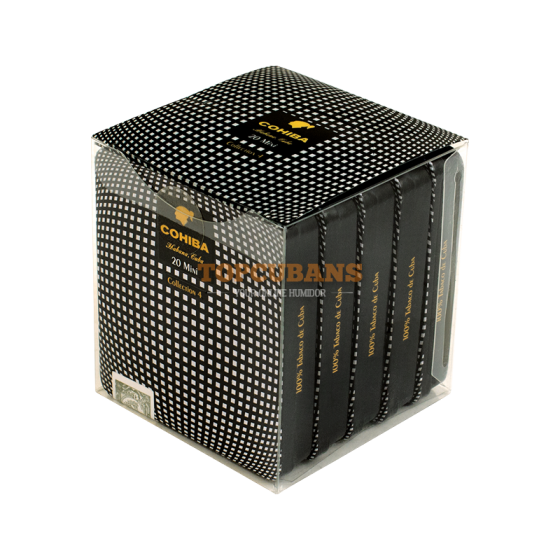 COHIBA (코이바) Mini Lata Collection-4 Black Top Grid B&w - 2015 (Cube of 100)