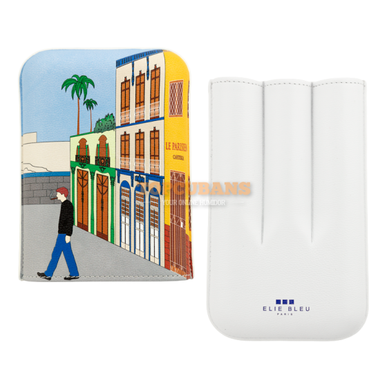 ELIE BLEU Cigar Case - Casa Cubana Le Parisien - 3 (Box)
