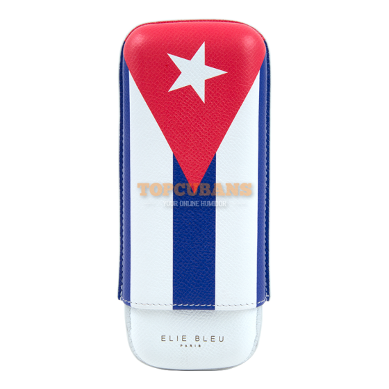 ELIE BLEU Cigar Case - Cuban Flag - 2 (Box)