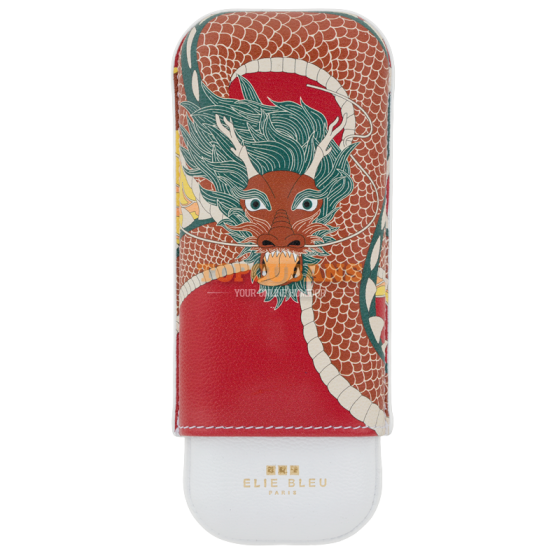 ELIE BLEU Cigar Case - Dragon - 2 (Box)