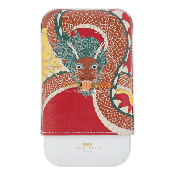 ELIE BLEU Cigar Case - Dragon - 3 (Box)