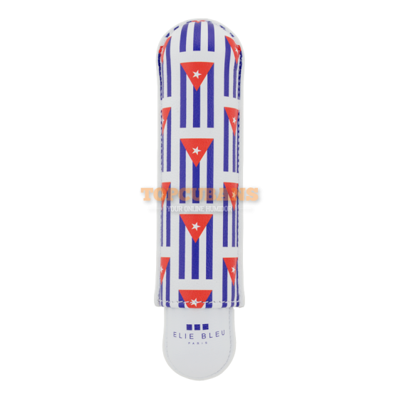 ELIE BLEU Cigar Case - Petit Drapeau Cubain - 1 (Box)
