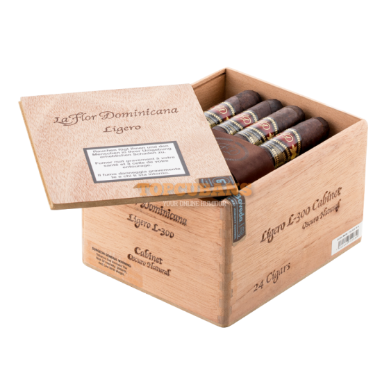 LA FLOR DOMINICANA Legero Cabinet Oscuro Natural - L 300 (Box of 24)