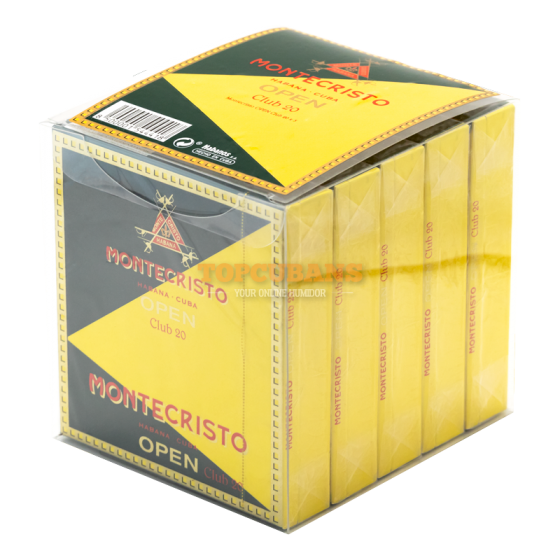 MONTECRISTO Open Club 20 (5 x 20) (Cube of 100)