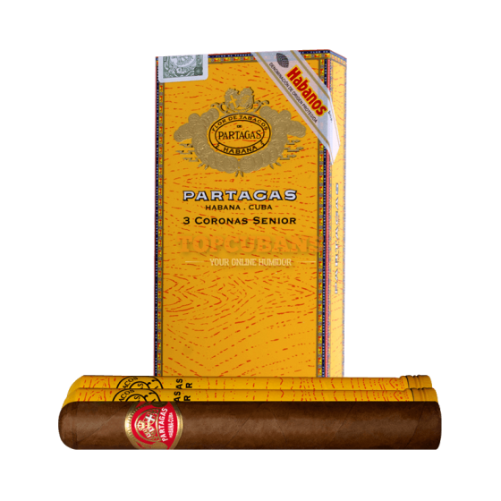 PARTAGAS (파르타가스) Coronas Senior TUBOS (Box of 3)