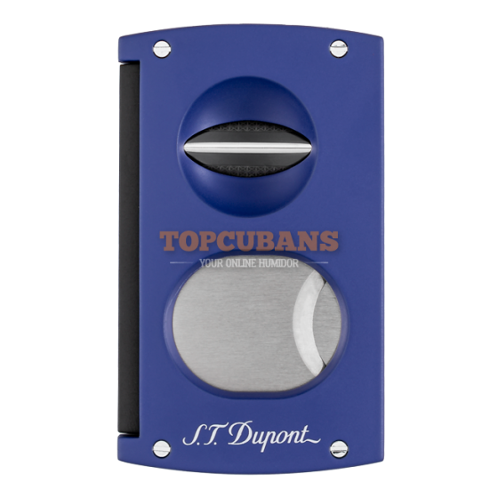 ST DUPONT Cutter Double Lame - Matte Ocean Blue & Black (Box)