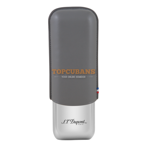 ST DUPONT Metal Base Cigar Case - Grey - 2 Cigare (Box)