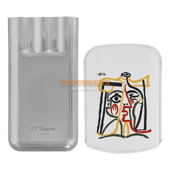 ST DUPONT Metal Base Cigar Case - Picasso - 3 Cigare (Box)