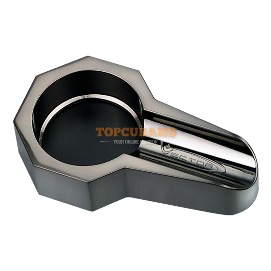 VECTOR Ashtray Gunmetal - 1 Cigar (Box)