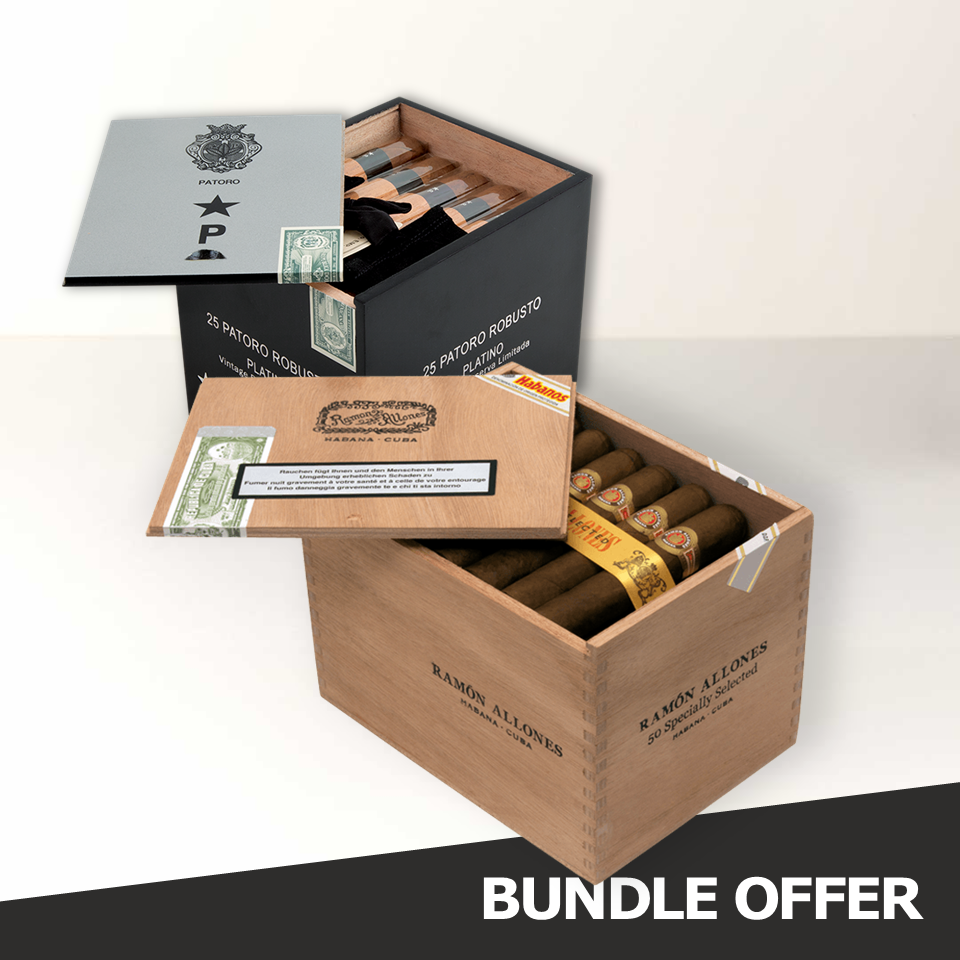 RAMON ALLONES Specially Selected (50) & PATORO Platino - Robusto (25)