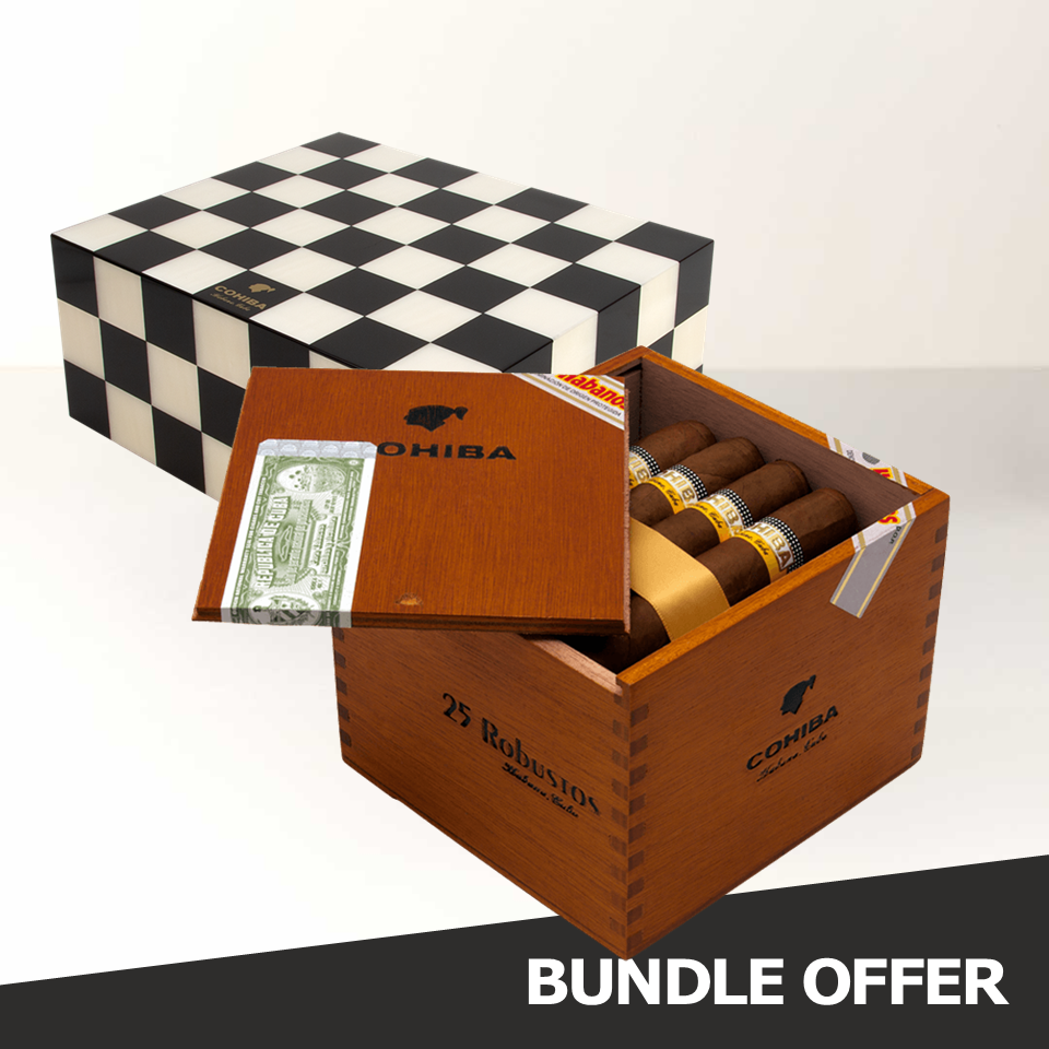 COHIBA Robustos 2022 (25) & Humidor