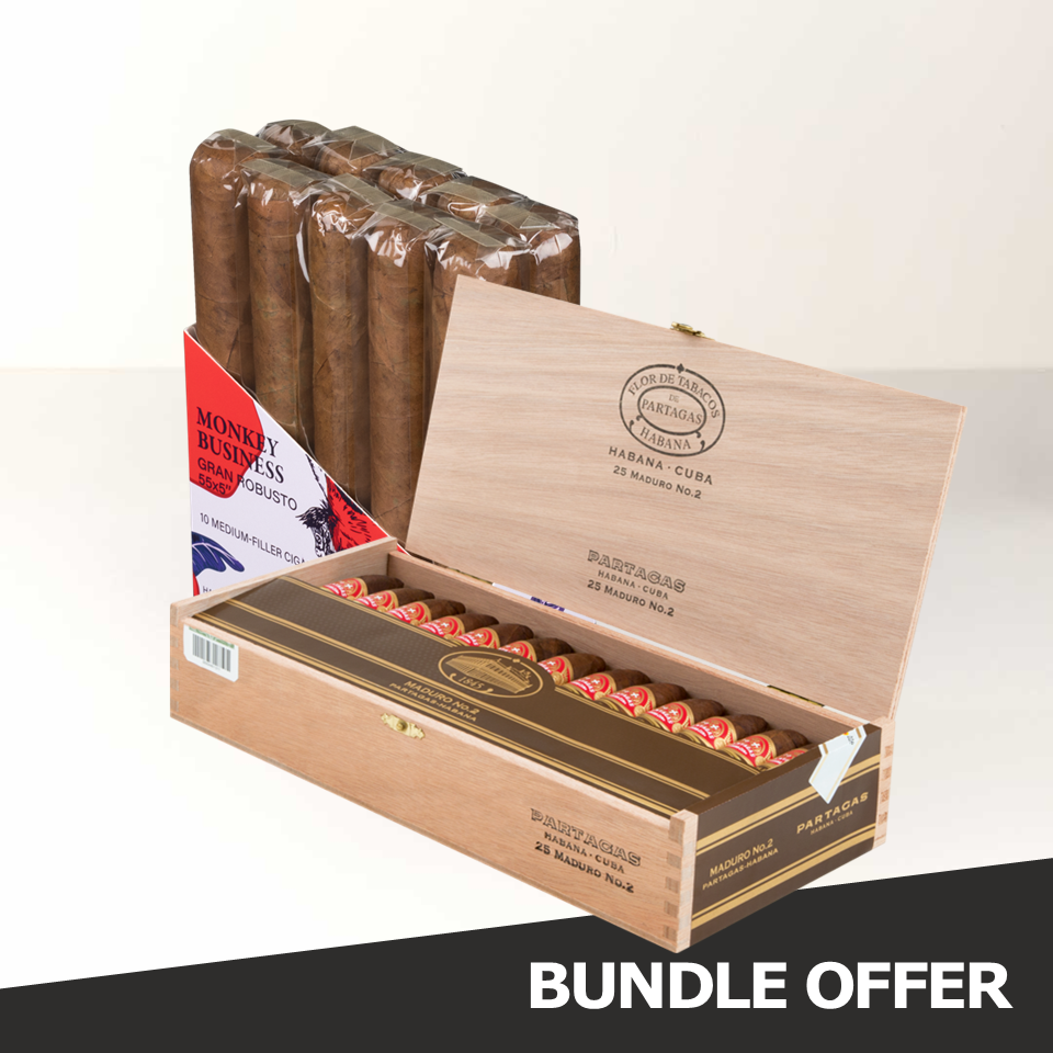 PARTAGAS Maduro No.2 (25) & MONKEY BUSINESS