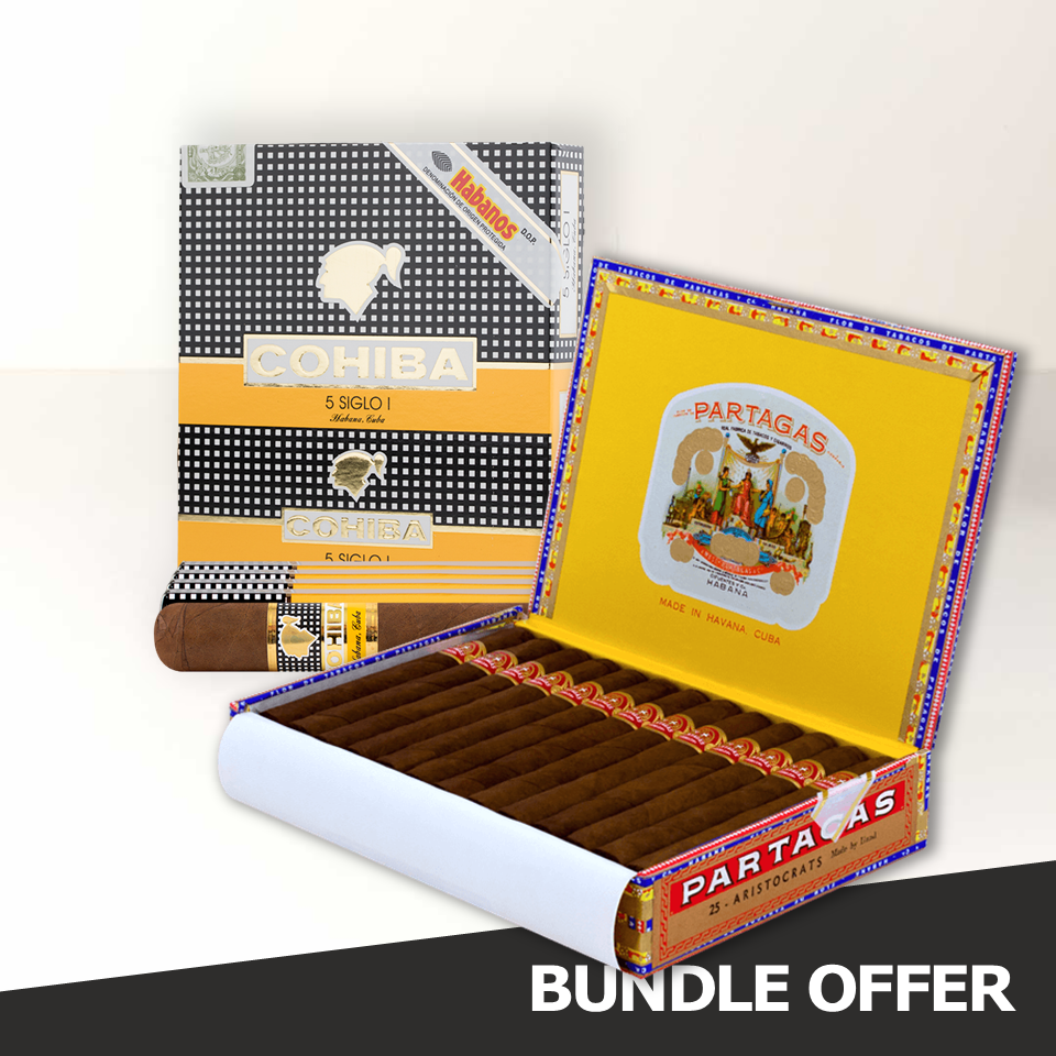 PARTAGAS Aristocrats (25) & COHIBA Linea 1492 - Siglo I (5)