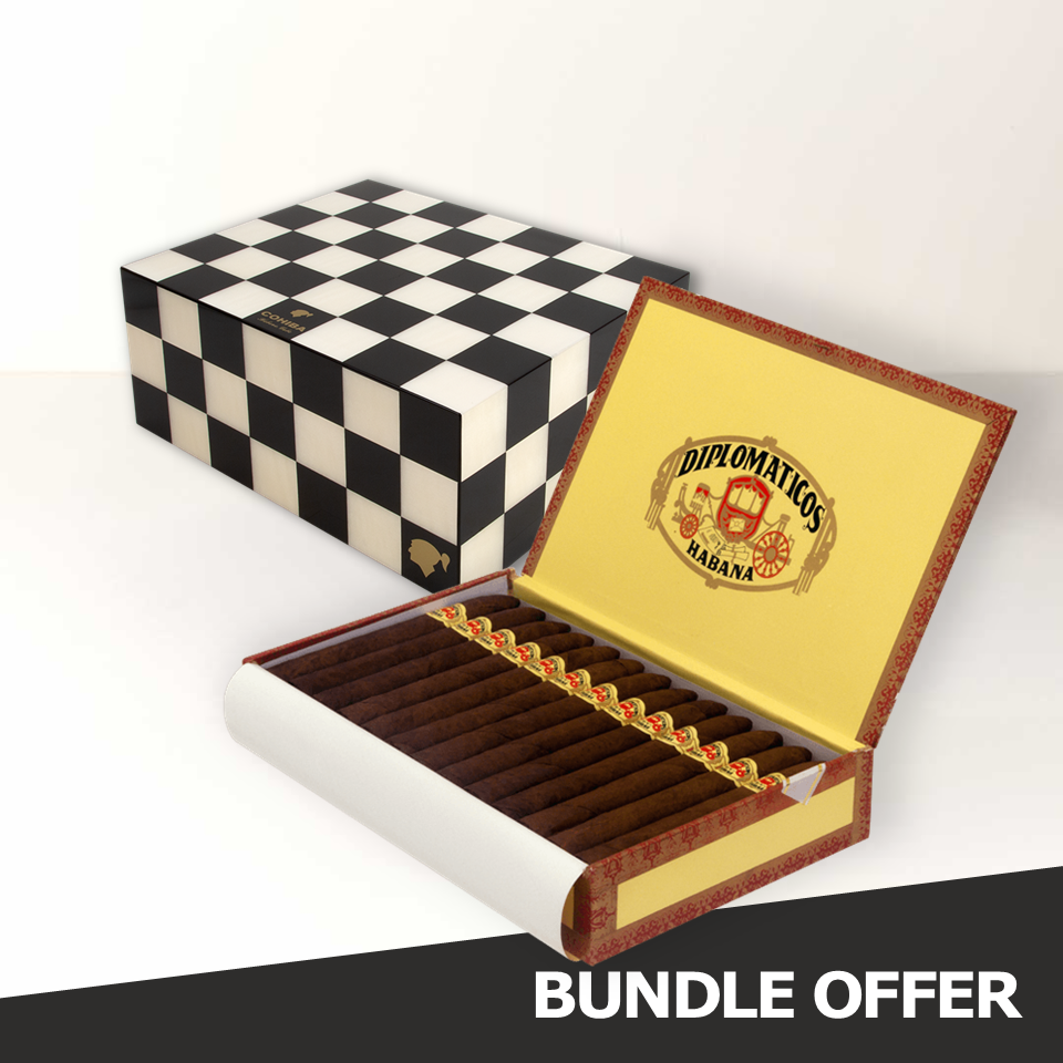 DIPLOMATICOS No.2 (25) & COHIBA Chess (Humidor)