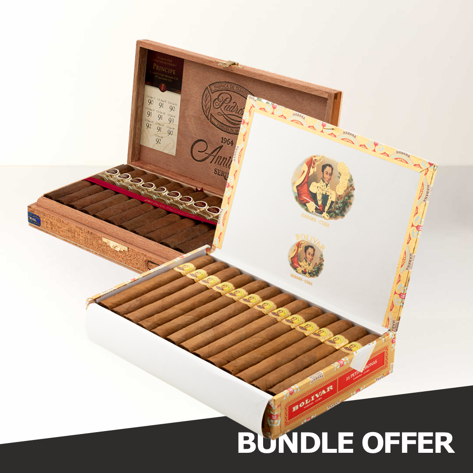 BOLIVAR Petit Coronas (Box of 25) & PADRON 1964 Principe (Box of 25)