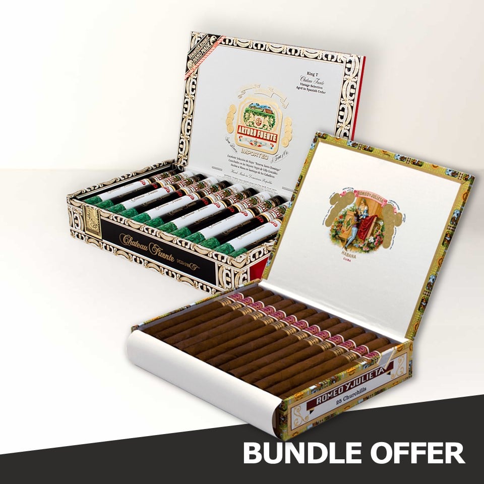 ROMEO Y JULIETA Churchills (25) & ARTURO FUENTE Chateau Fuente King T (24)
