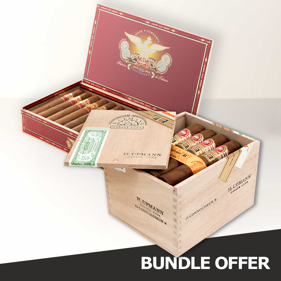 H.UPMANN Connossieur B (25) & BOCK Renacimiento 25 Anos (25)