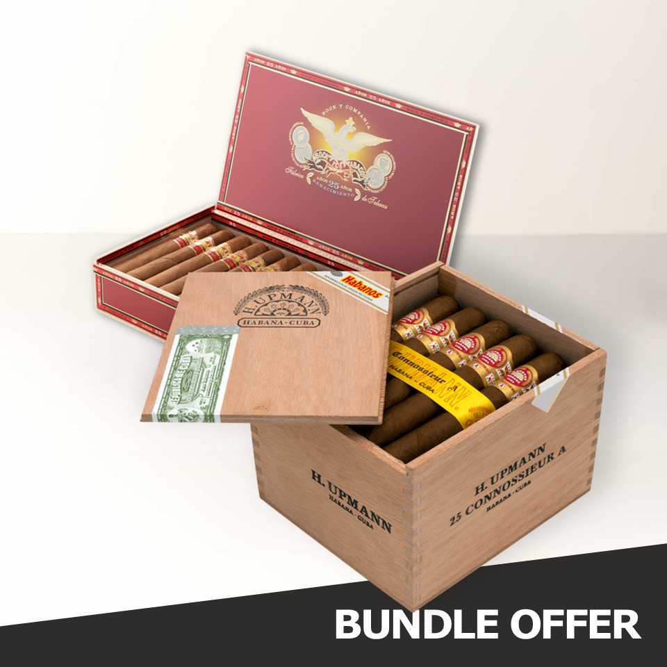 H.UPMANN Connossieur A (25) & BOCK Renacimiento 25 Anos (25)