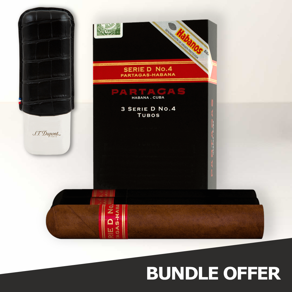 PARTAGAS Serie D No.4 (3) & T DUPONT Croco Black