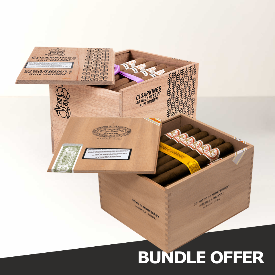 HDM Double Coronas (50) & CIGAR KINGS Sun Grown Gigantes (48)