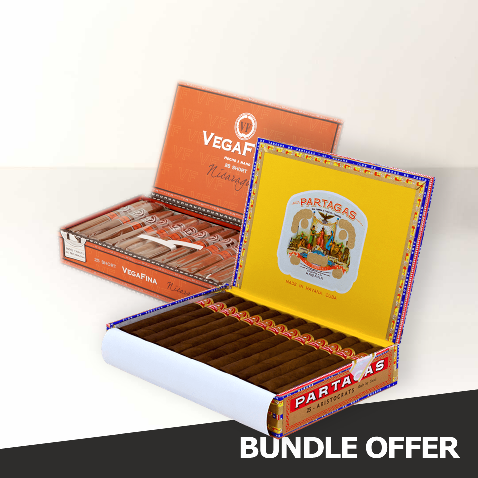 PARTAGAS Aristocrats (25) & VEGAFINA Nicaragua Short (25)