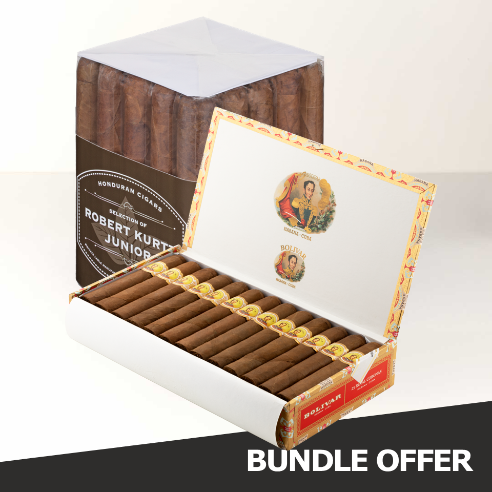 BOLIVAR Royal Coronas TUBOS (10) & SELECTION DE ROBERT Gordo (25)