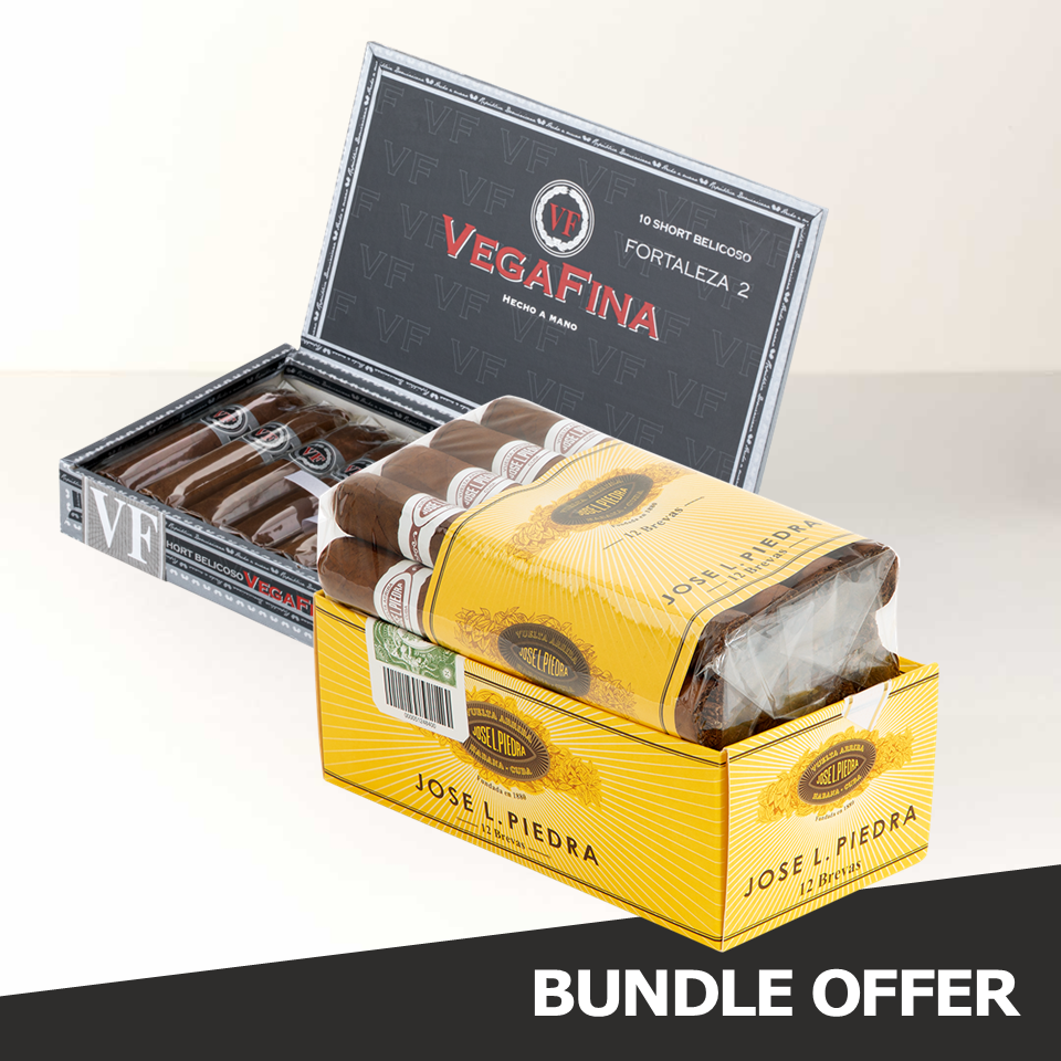 JOSE L. PIEDRA Brevas (12) & VEGAFINA Serie 2 Short Belicoso (10)