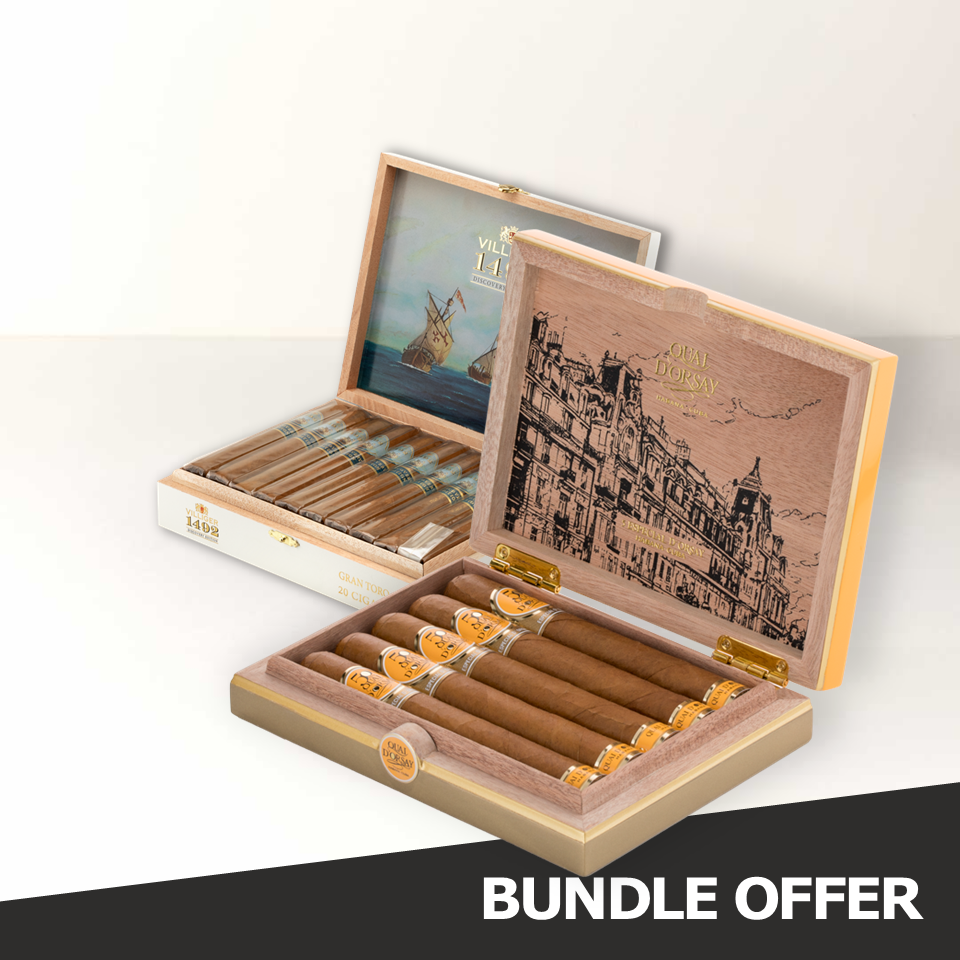 QUAI D'ORSAY Especial d&acute;Orsay (5) & VILLIGER 1492 Gran Toro Discovery (20)