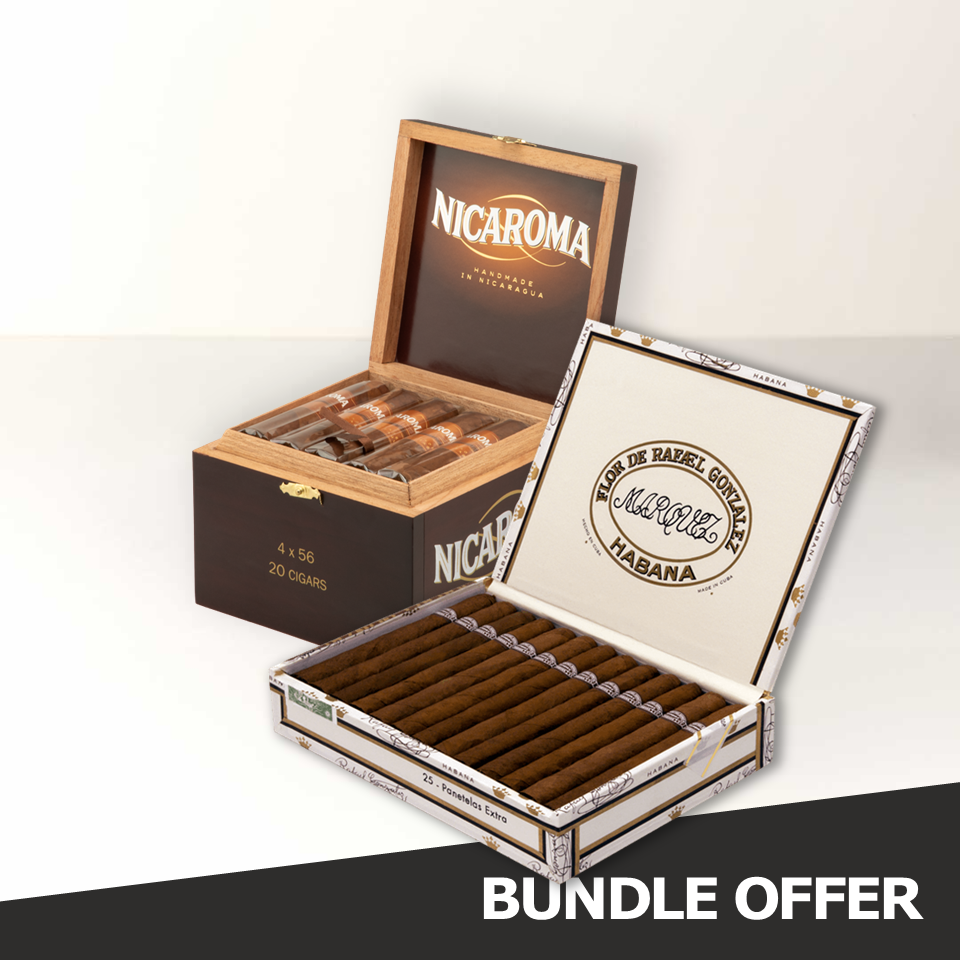 RAFAEL GONZALEZ Panetelas Extra (25) & NICAROMA 4x56 Gordito (20)