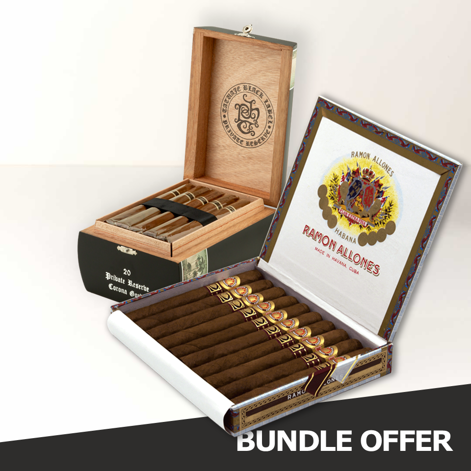 RAMON ALLONES Superiores (CDH) (10) & TATUAJE Black Label - Corona Gorda (20)