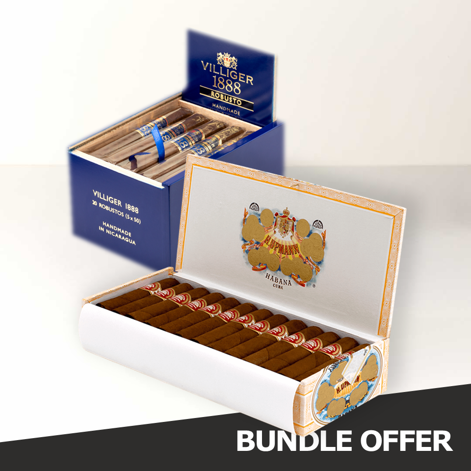 H.UPMANN Half Corona (25) & VILLIGER 1888 Nicaragua Robusto (20)