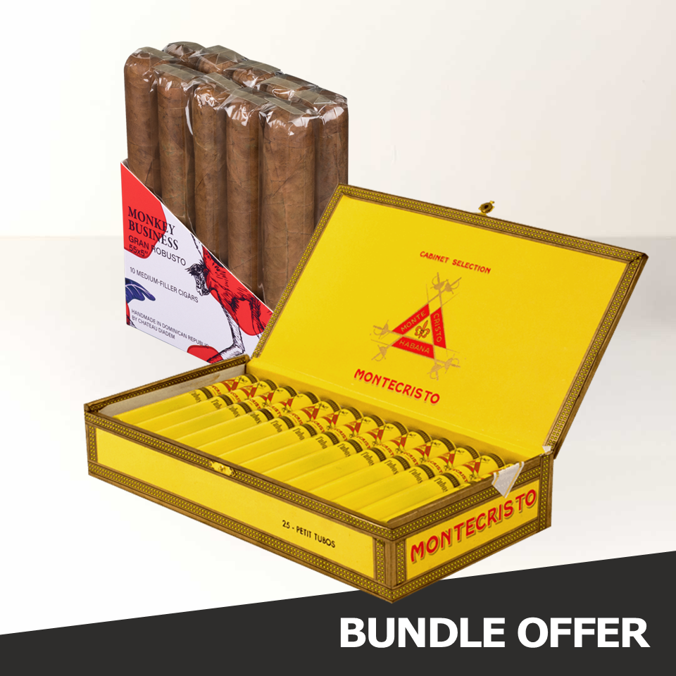 MONTECRISTO Petit Tubos (25) & MONKEY BUSINESS