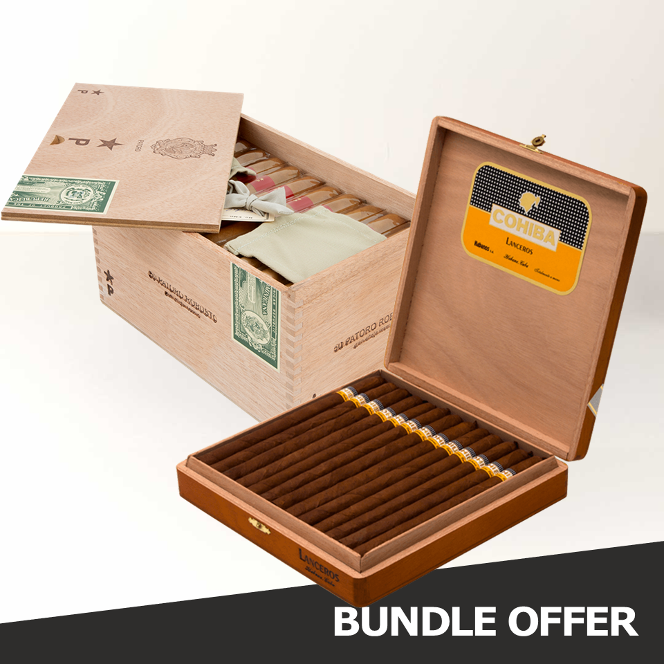 COHIBA Lanceros (25) & PATORO Gran Anejo Reserva Robusto (50)