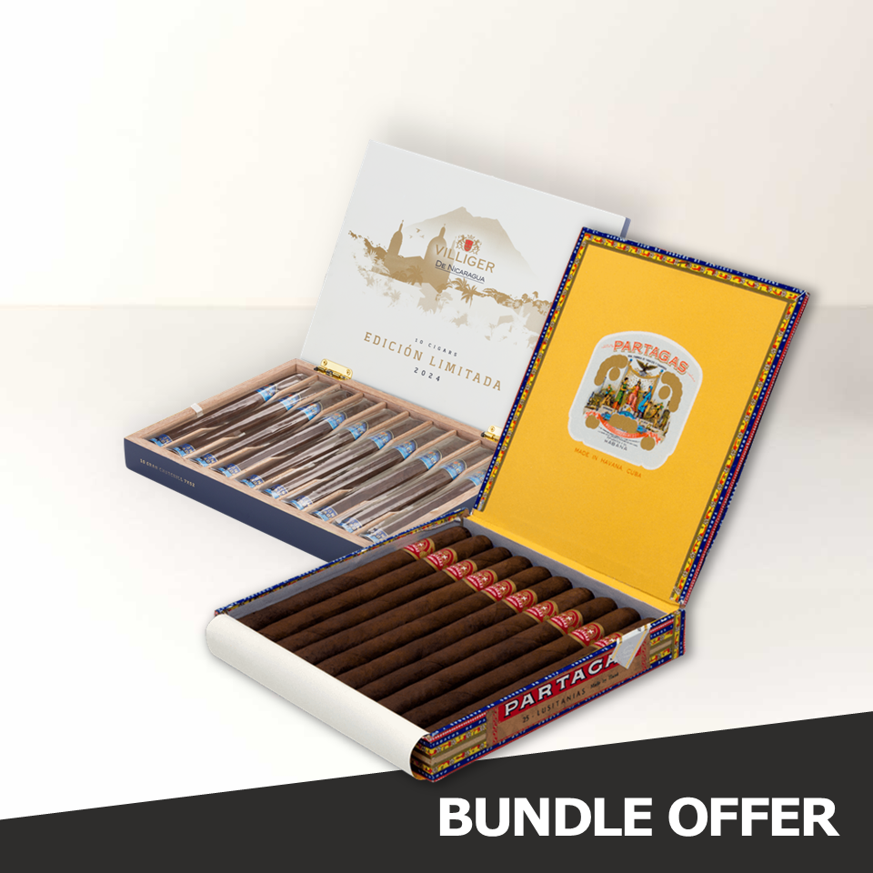 PARTAGAS Lusitanias (10) & VILLIGER Gran Churchill (2024) (10)