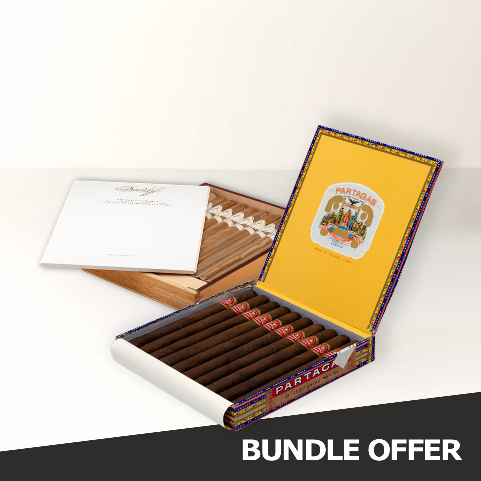 PARTAGAS Lusitanias (10) & DAVIDOFF Aniversario No.1 (10)