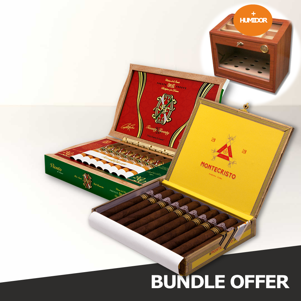 MONTECRISTO 520 Edicion (Limitada 2012) (10) & ARTURO FUENTE Opus X 2020 Viento D'amor (20)