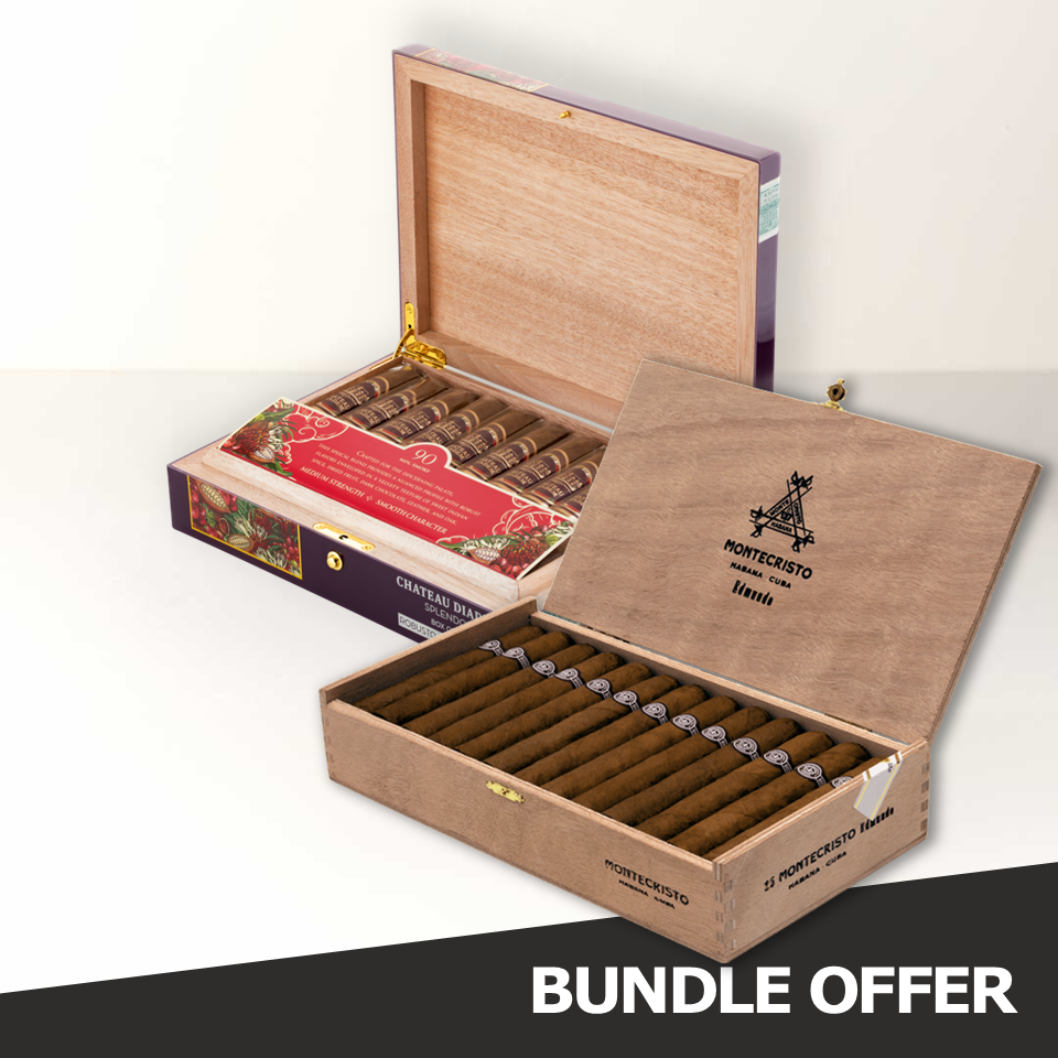 MONTECRISTO Edmundo (25) & CHATEAU DIADEM Splendor - Robusto Extra (20)