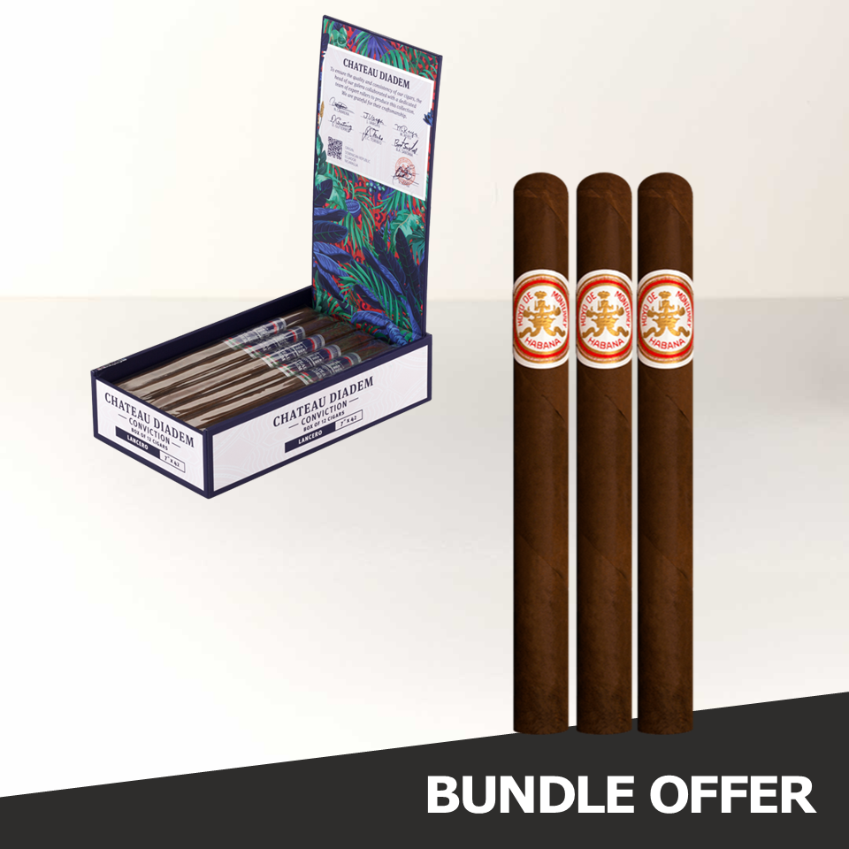 HOYO DE MONTERREY Double Coronas (3) & CHATEAU DIADEM