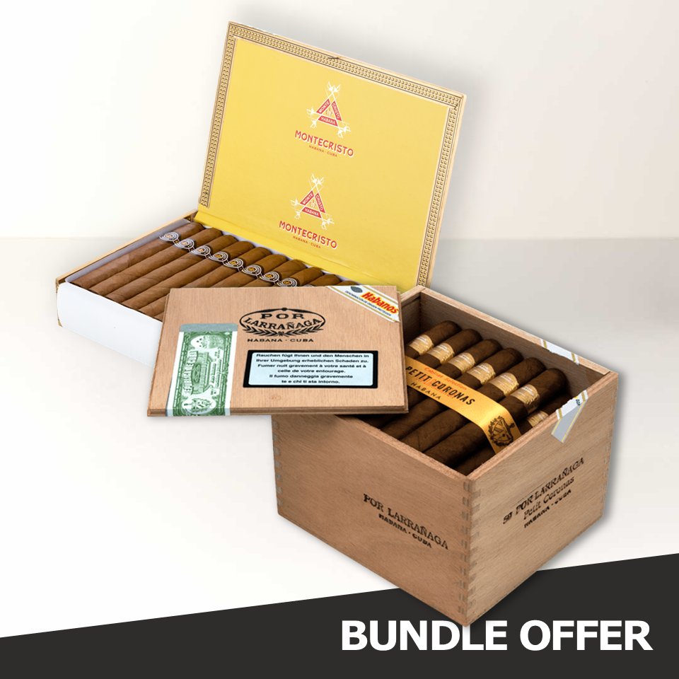 POR LARRA&Ntilde;AGA Petit Coronas (50) & MONTECRISTO No.4 (25)